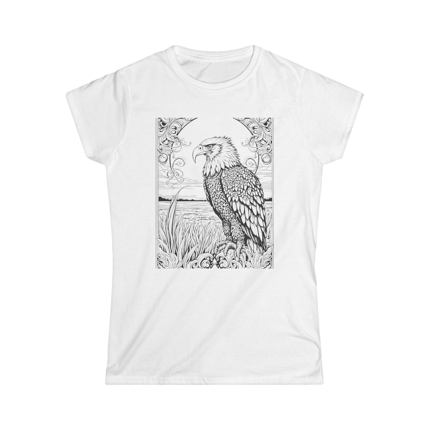 Women's T-shirt Coloring Kit with 10 Fabric Markers - Eagle