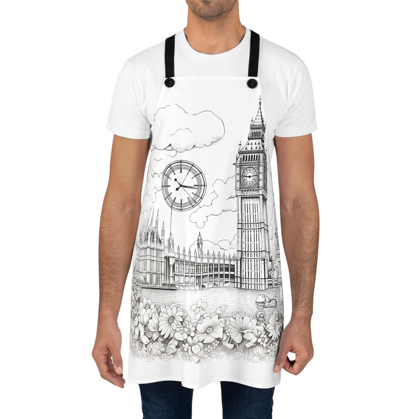 Apron Coloring Kit with 10 Fabric Markers - Big Ben