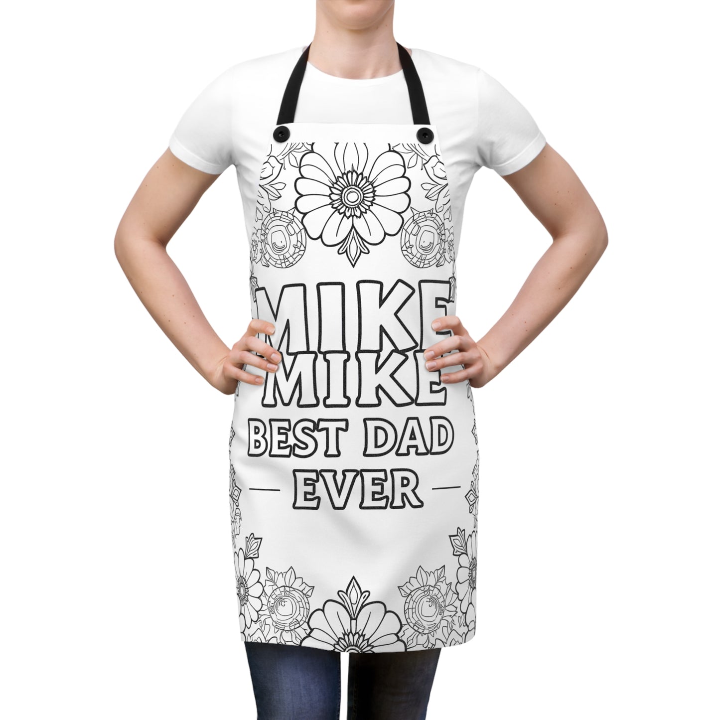 Apron Coloring Kit with 10 Fabric Markers - Best Dad
