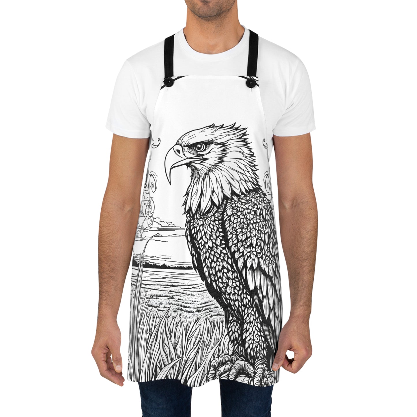 Apron Coloring Kit with 10 Fabric Markers - Eagle