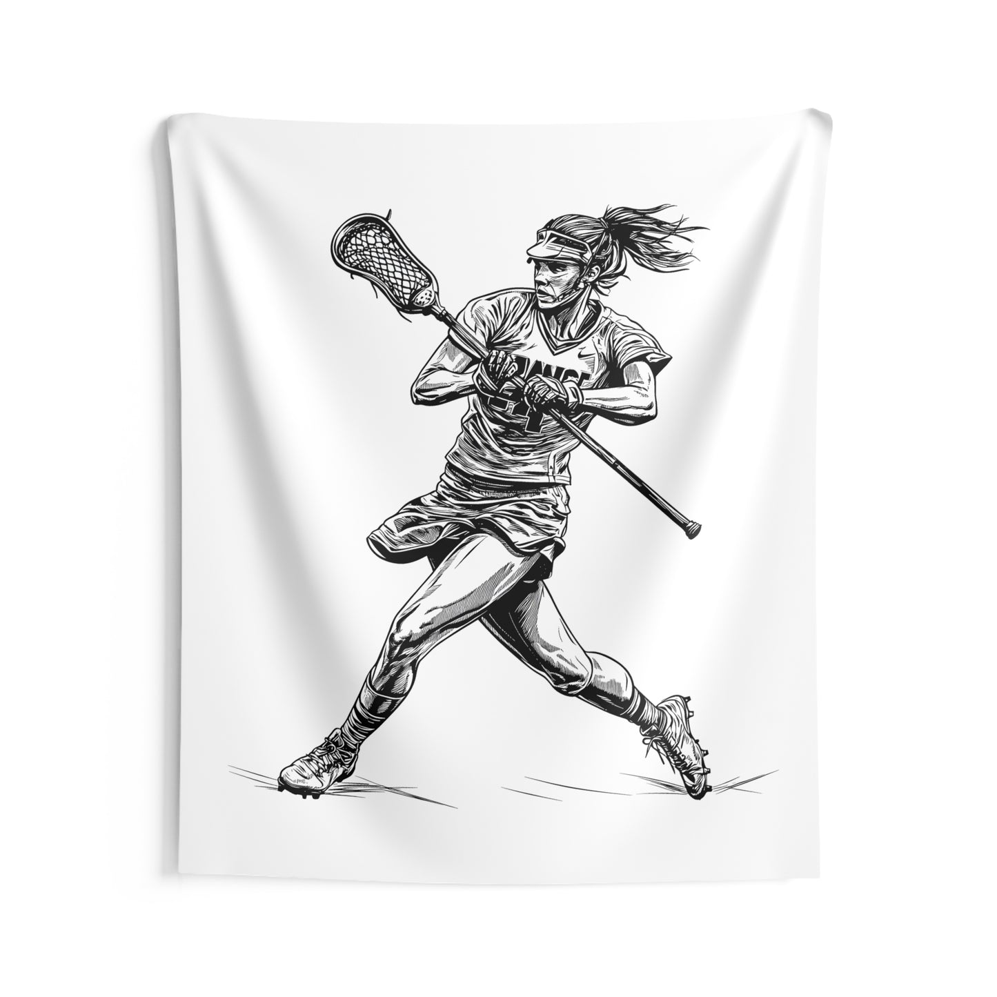 Indoor Wall Tapestries Coloring Kit with 10 Fabric Markers - Lacrosse