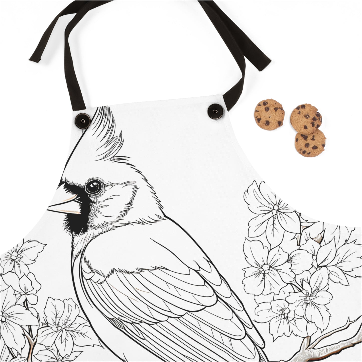 Apron Coloring Kit with 10 Fabric Markers - Cardinal