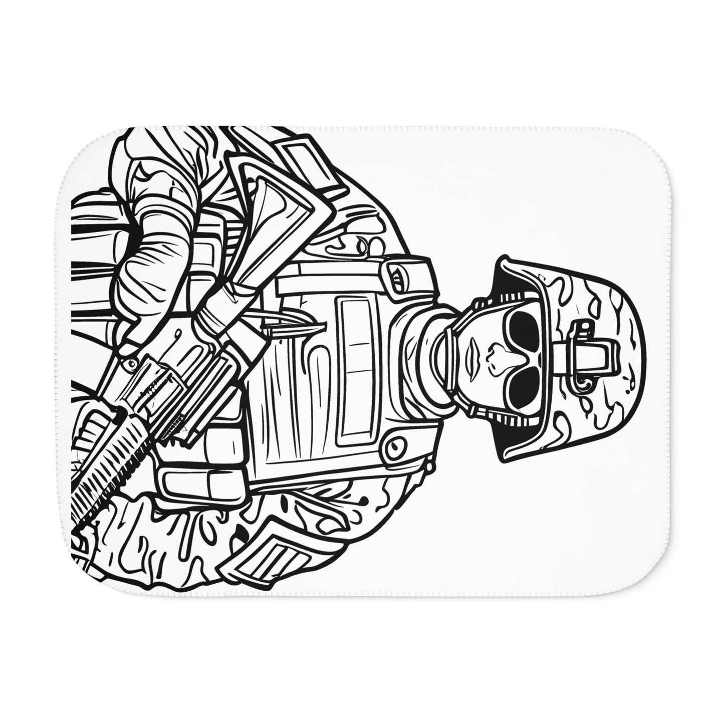 Blanket Coloring Kit with 10 Fabric Markers - Soldier