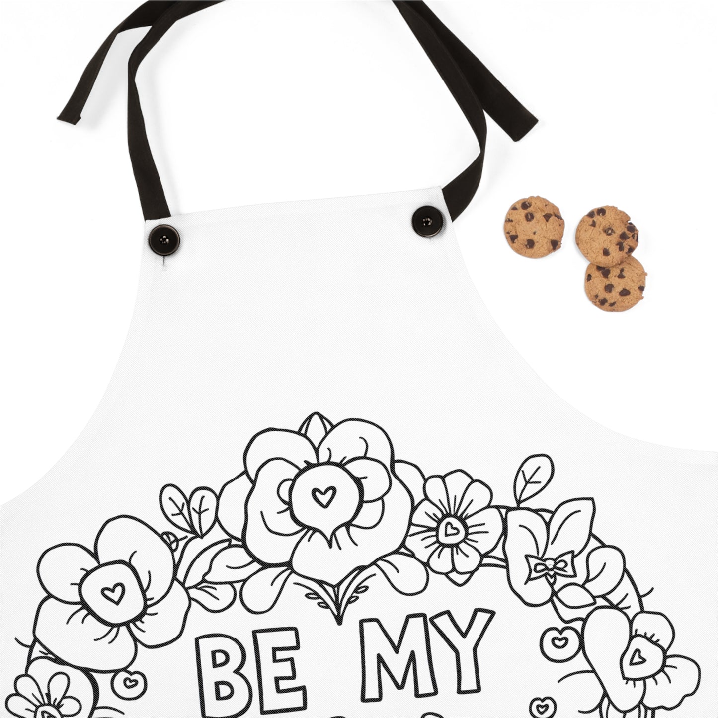 Apron Coloring Kit with 10 Fabric Markers - Valentine