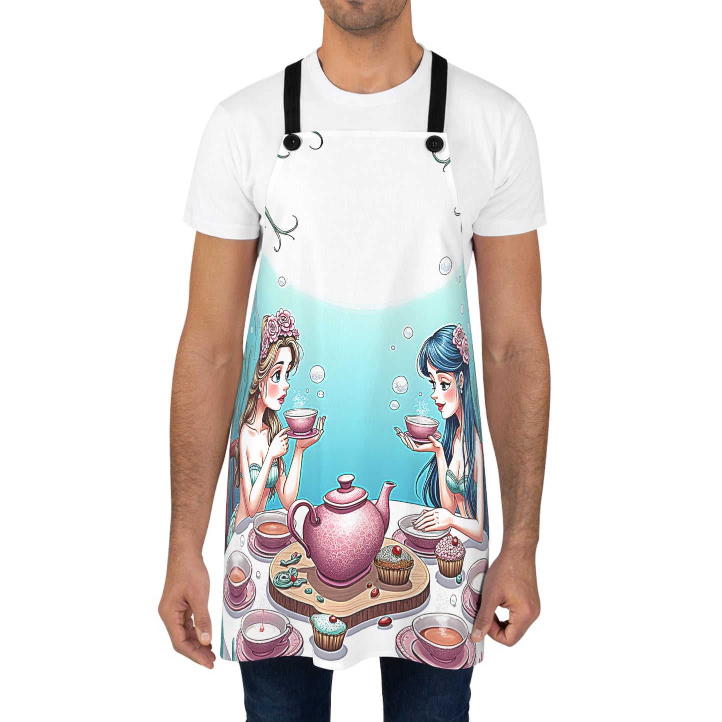 Apron Colorful Graphic Design - Mermaid Tea Party