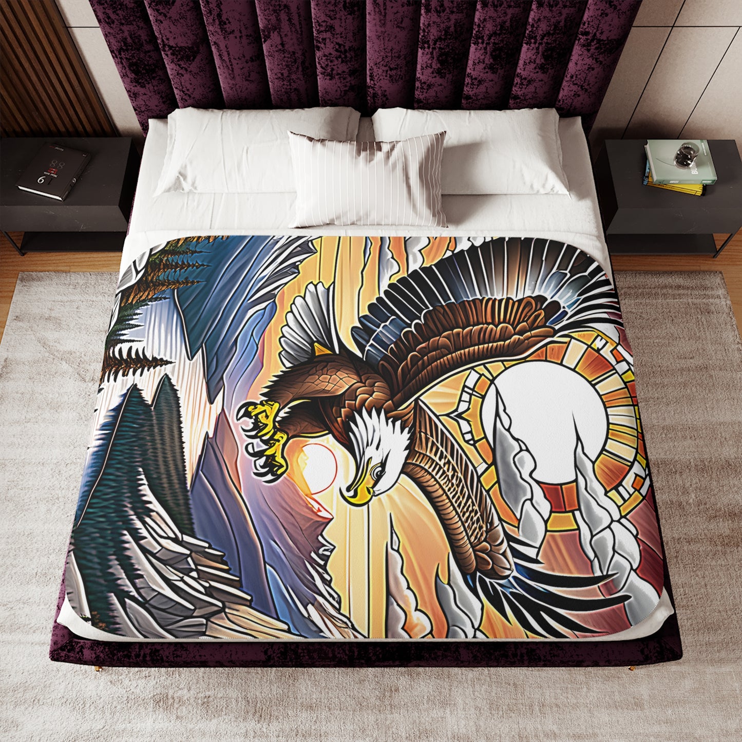 Blanket Colorful Graphic Design - Eagle