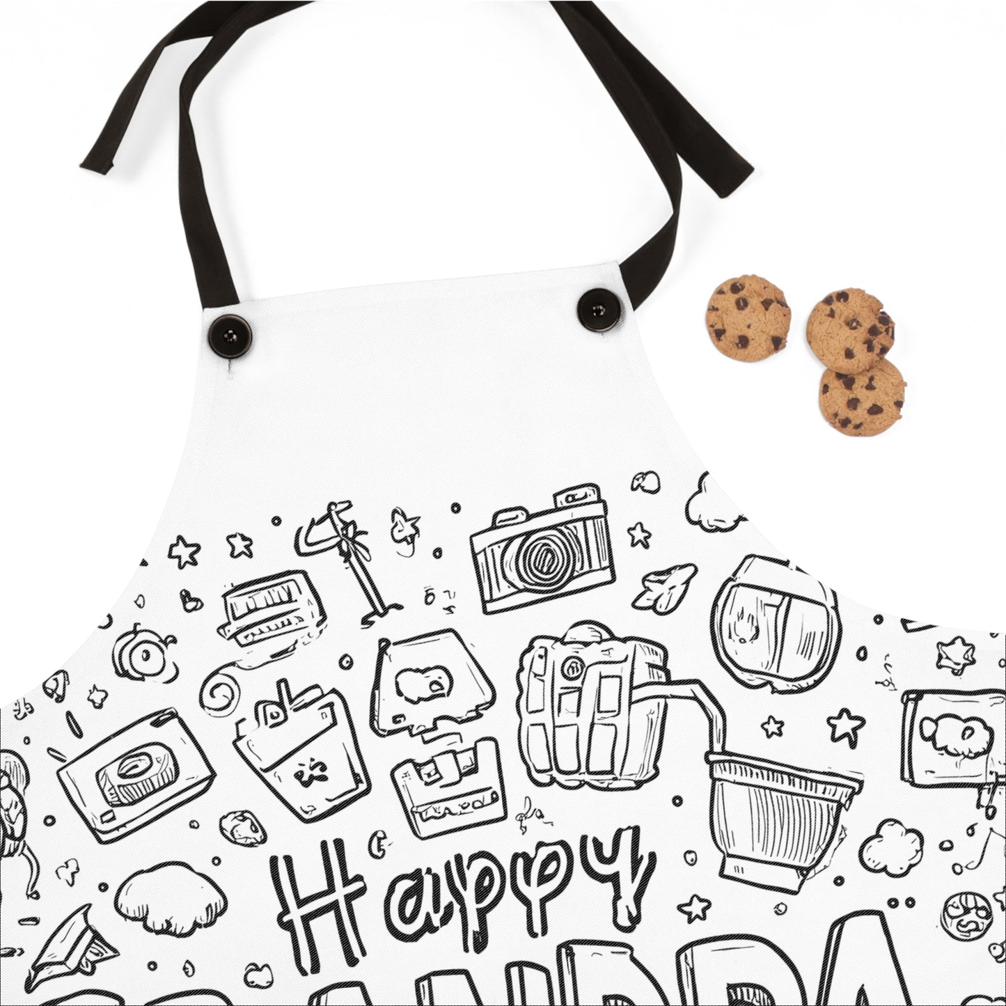 Apron Coloring Kit with 10 Fabric Markers - Grandparents Day