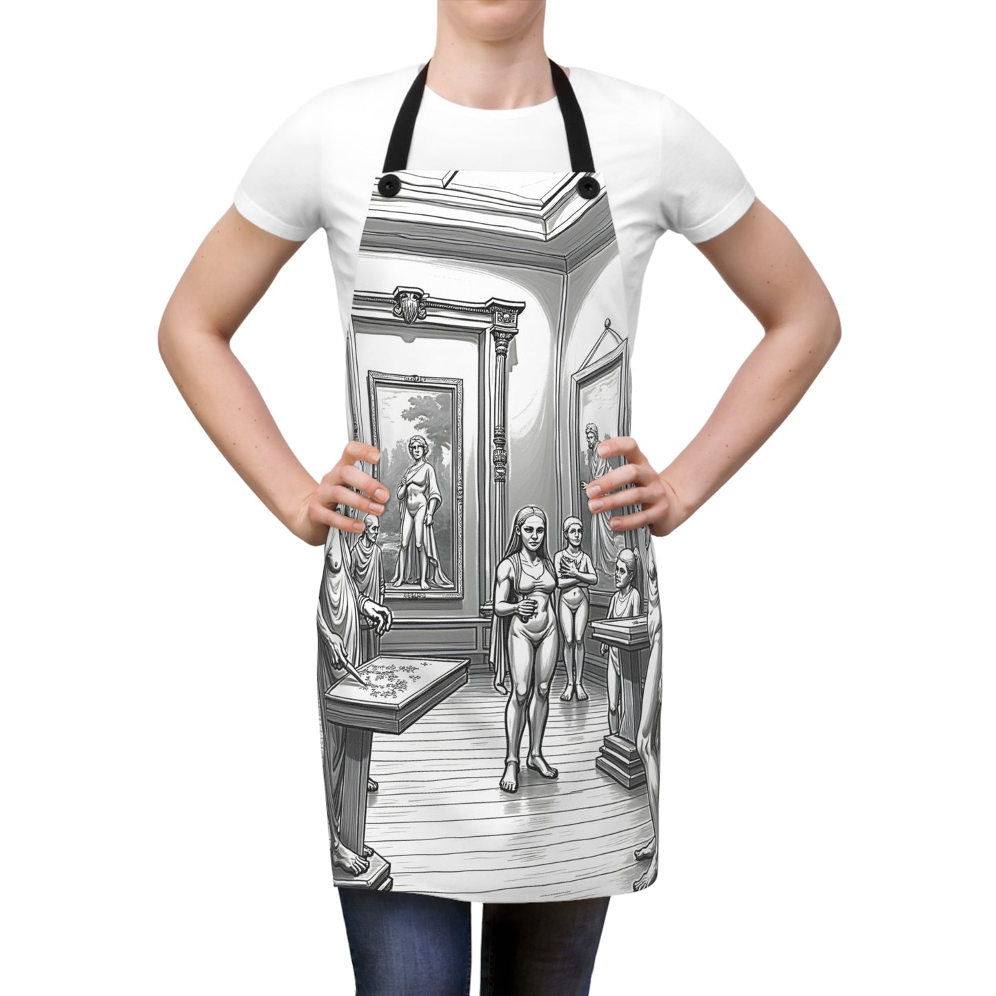 Apron Coloring Kit with 10 Fabric Markers - Sculpture Gallery