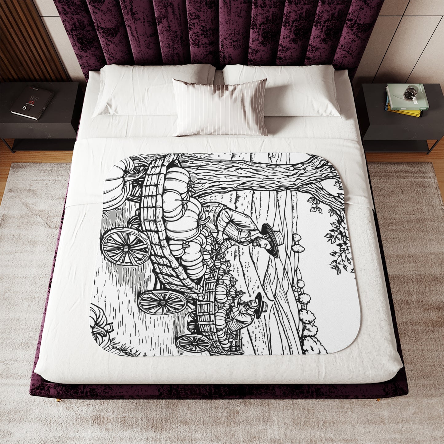 Blanket Coloring Kit with 10 Fabric Markers - Harvest