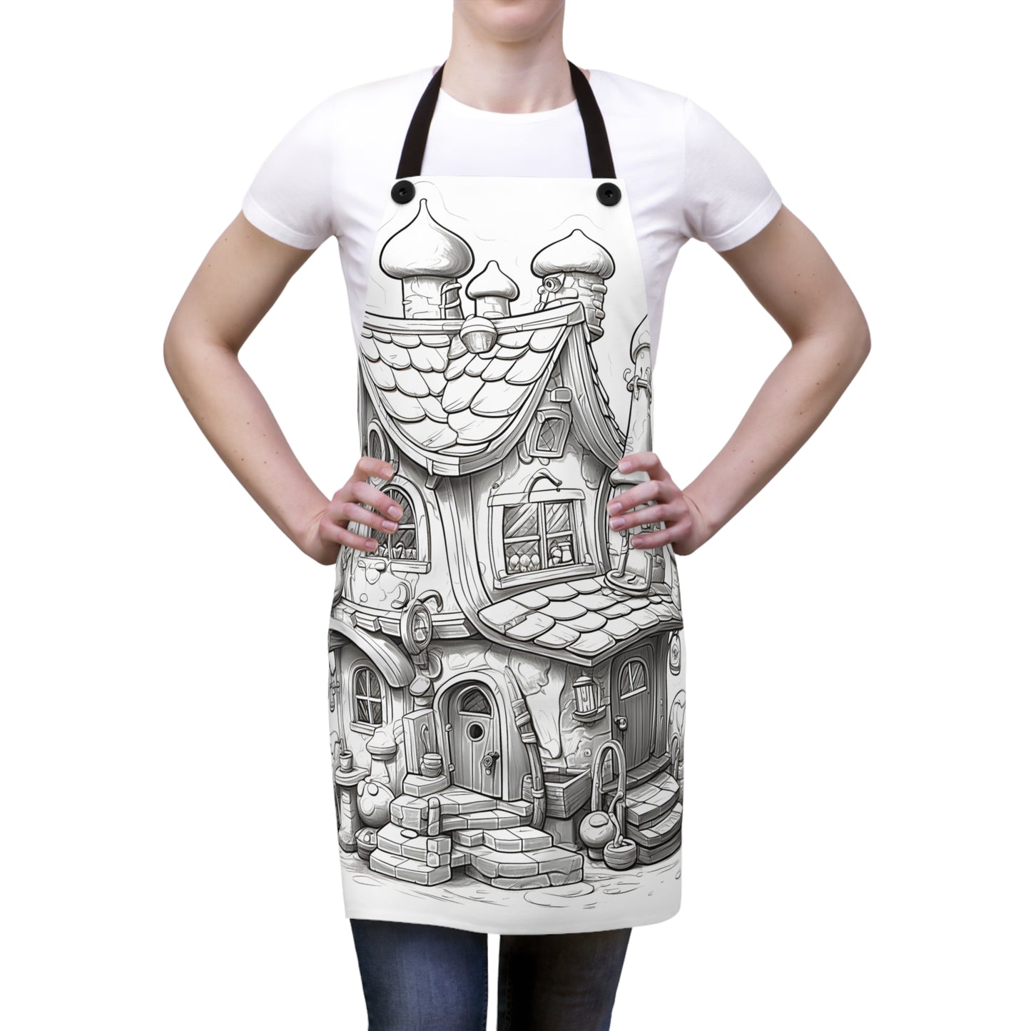 Apron Coloring Kit with 10 Fabric Markers - Fantasy House