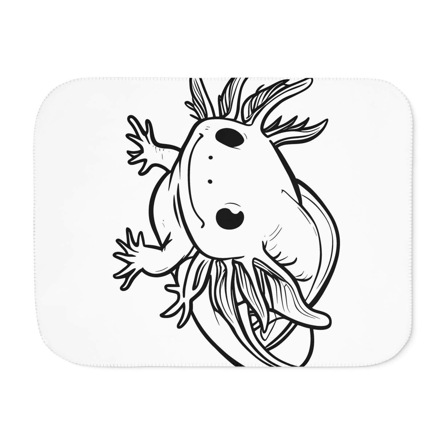 Blanket Coloring Kit with 10 Fabric Markers - Axolotl