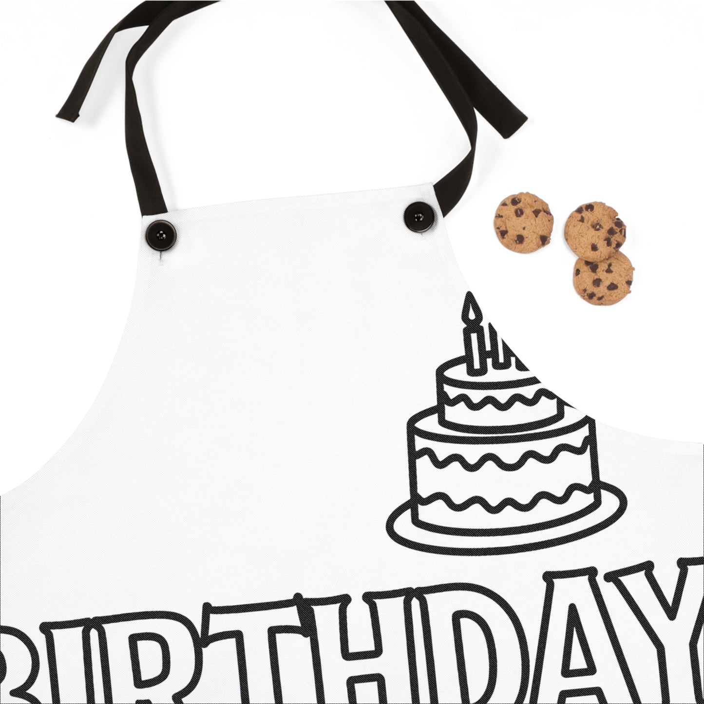 Apron Coloring Kit with 10 Fabric Markers - Birthday Girl