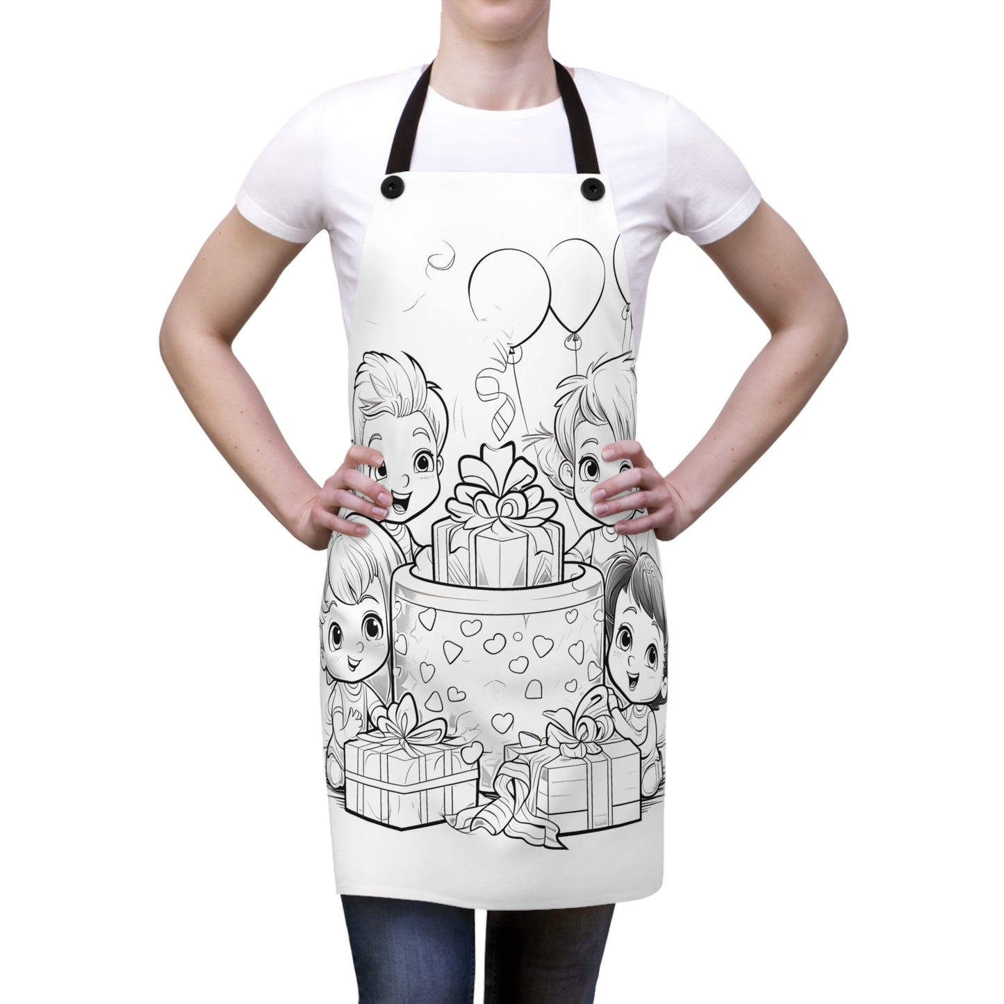 Apron Coloring Kit with 10 Fabric Markers - Children's Party