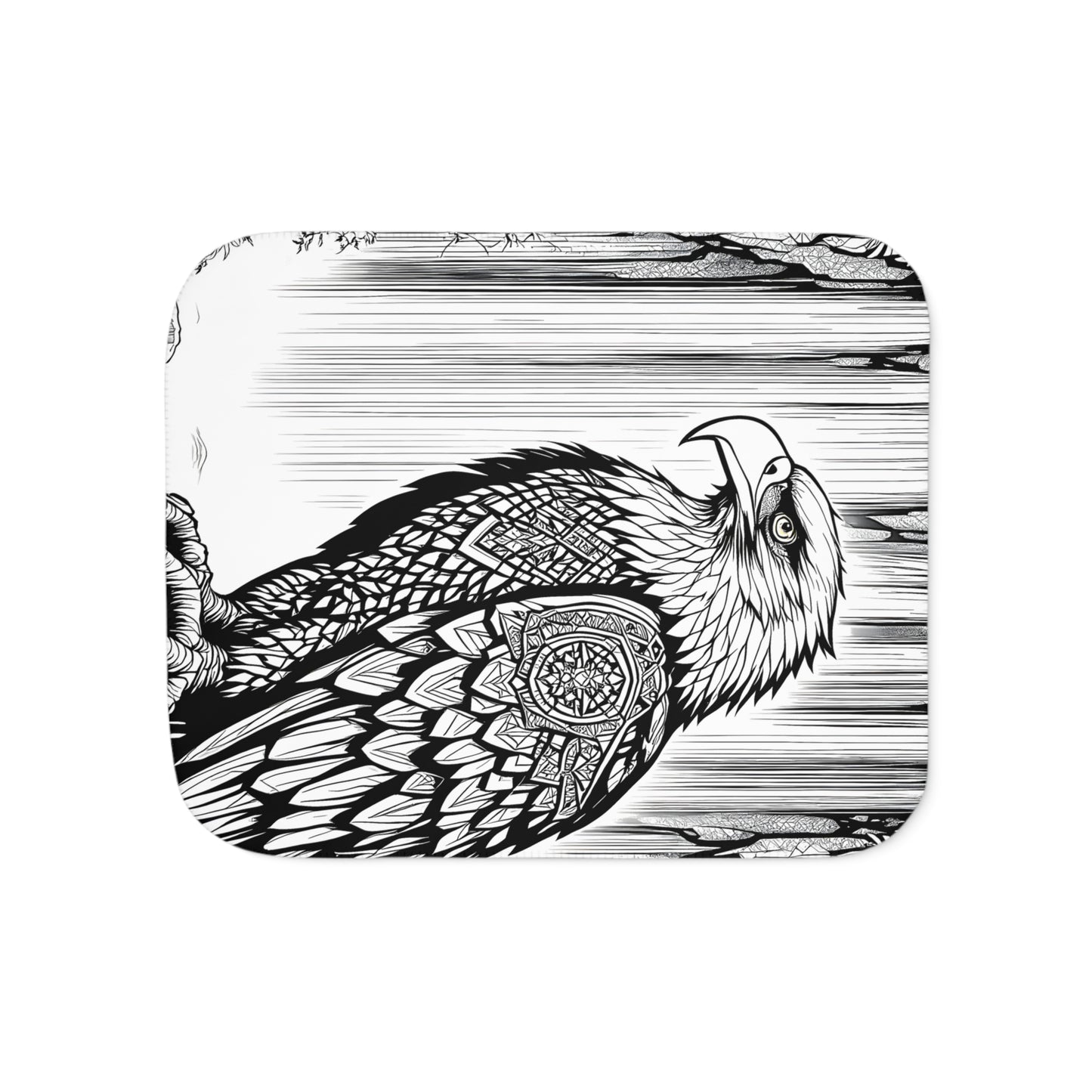 Blanket Coloring Kit with 10 Fabric Markers - Eagle