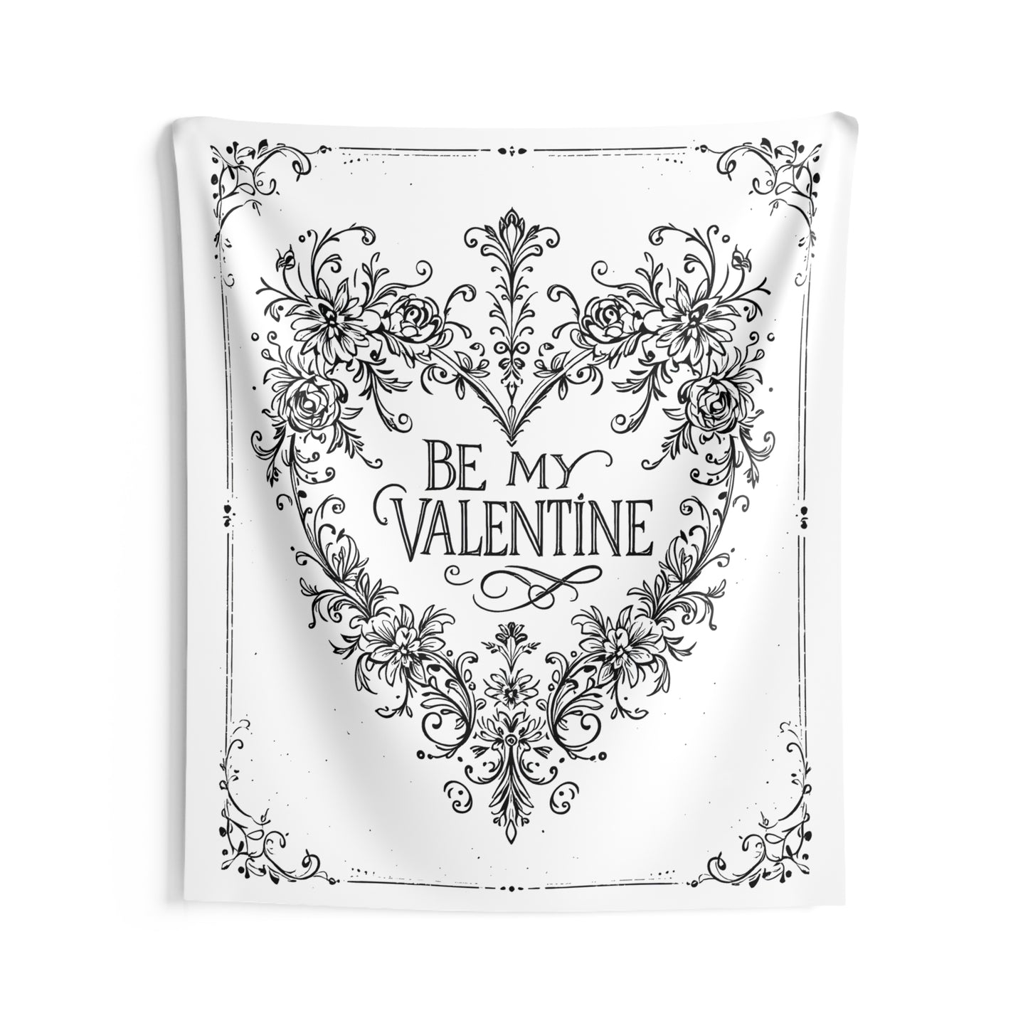 Indoor Wall Tapestries Coloring Kit with 10 Fabric Markers - Valentine