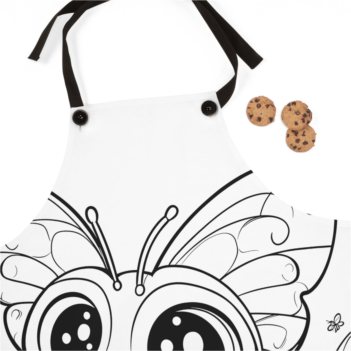 Apron Coloring Kit with 10 Fabric Markers - Cute Butterfly