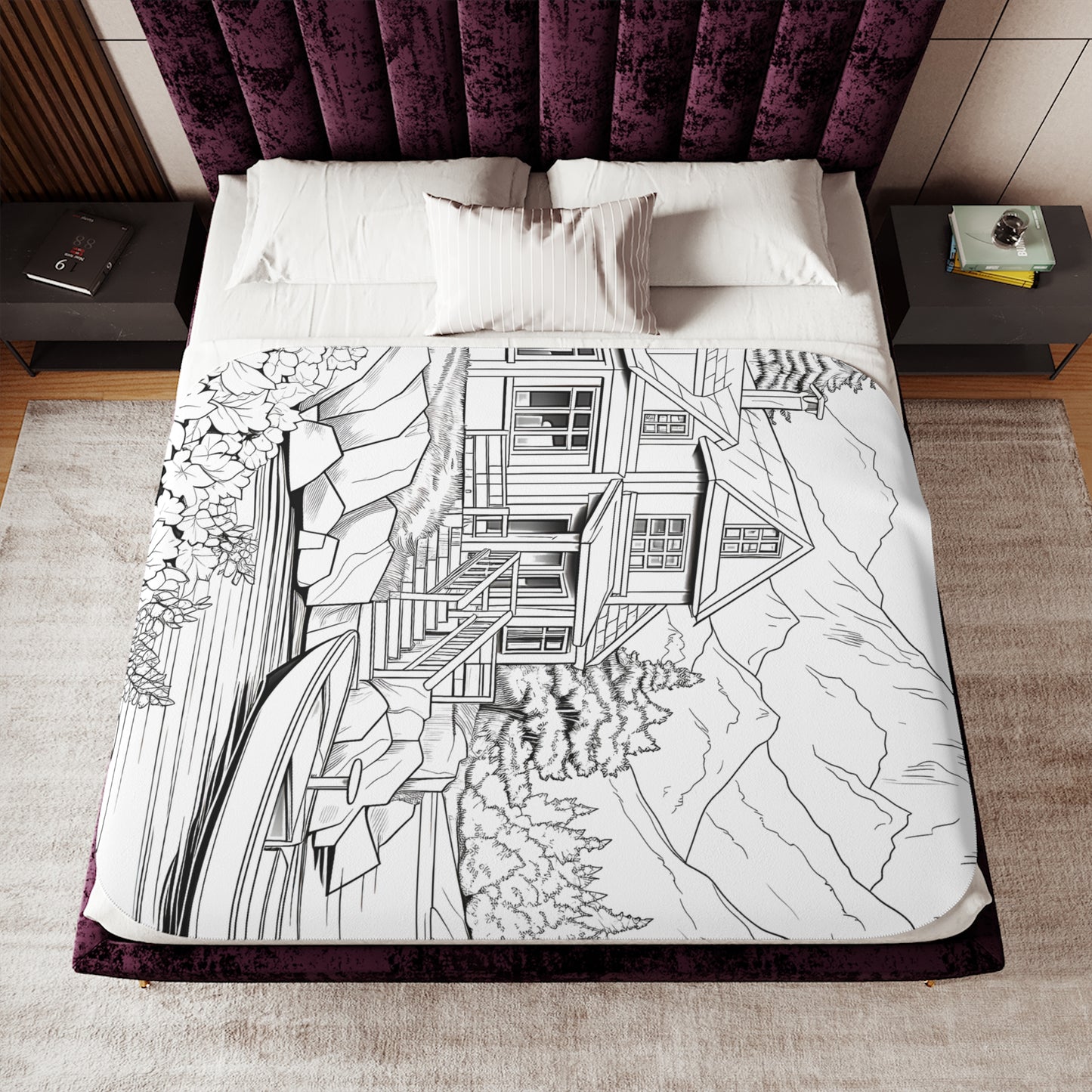 Blanket Coloring Kit with 10 Fabric Markers - Mountain House