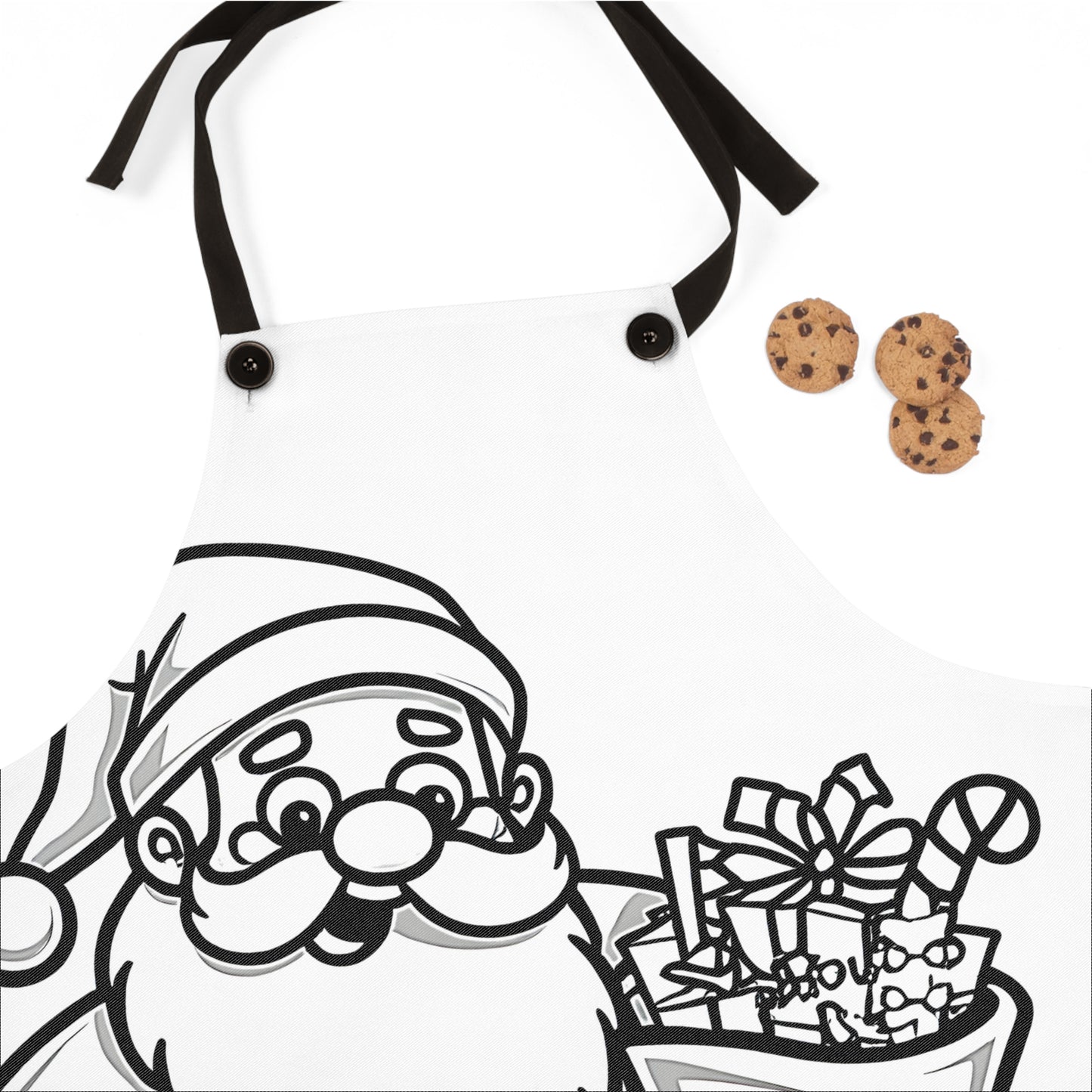 Apron Coloring Kit with 10 Fabric Markers - Santa Claus