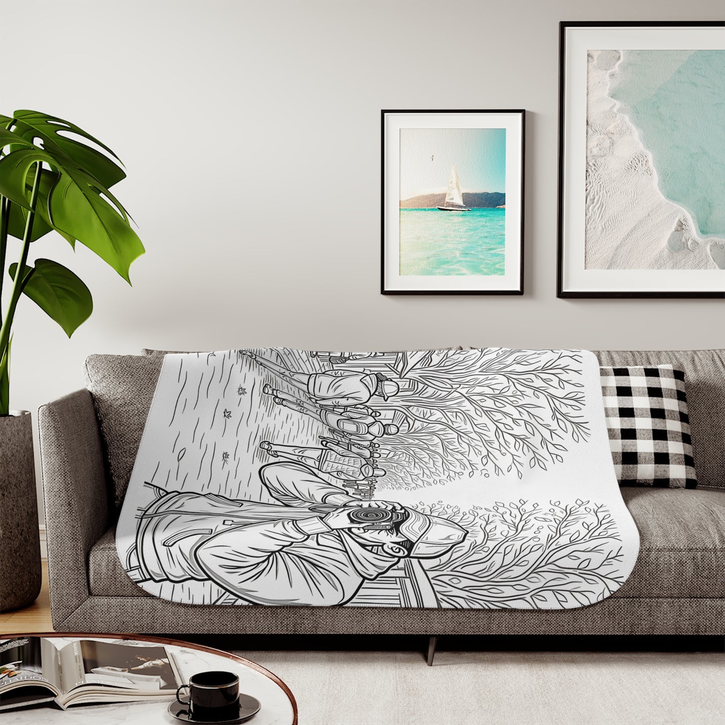 Blanket Coloring Kit with 10 Fabric Markers - Photographer