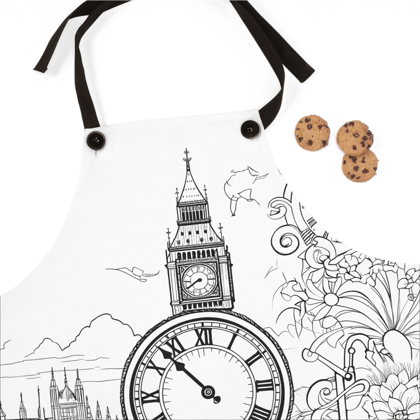 Apron Coloring Kit with 10 Fabric Markers - Big Ben