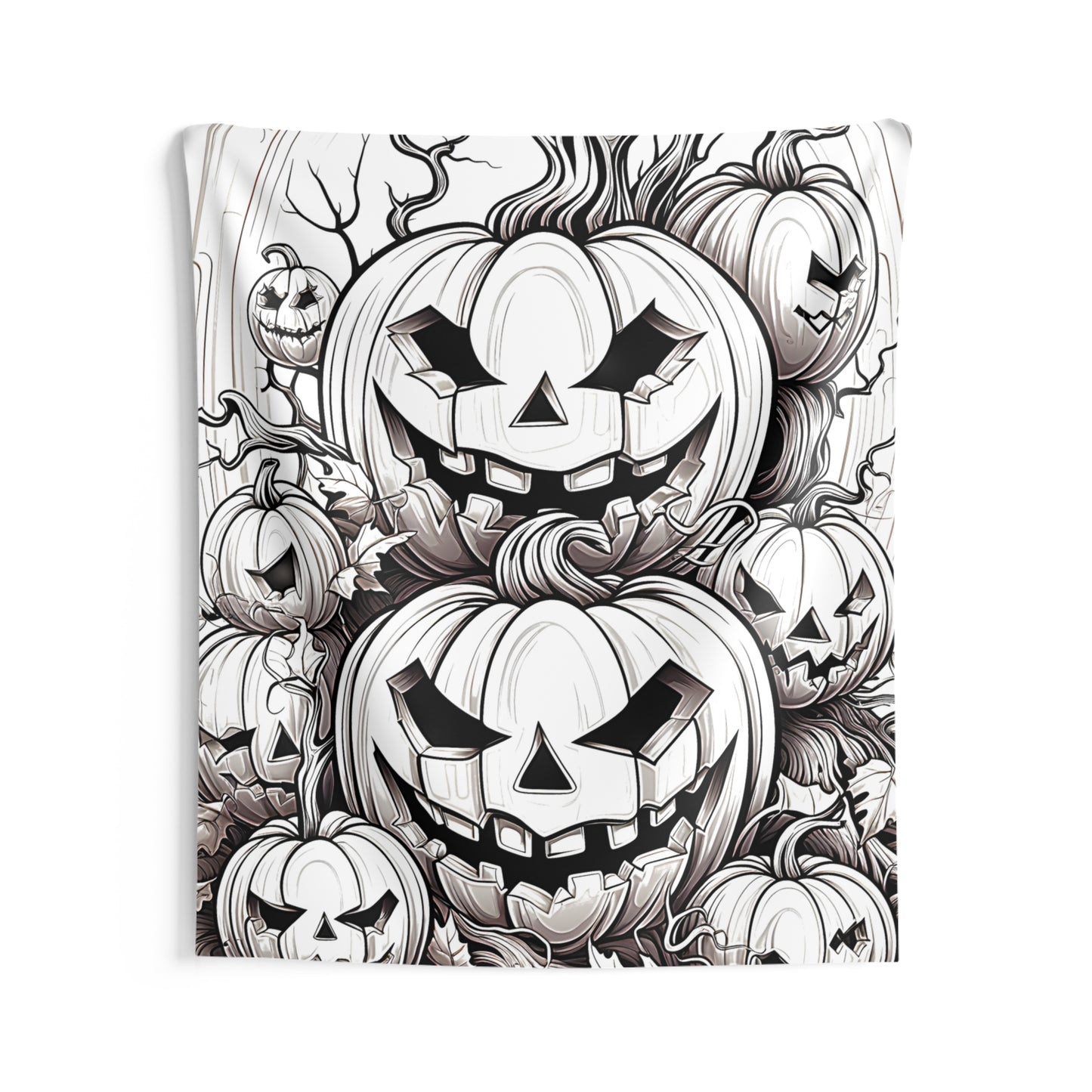 Indoor Wall Tapestries Colorful Graphic Design - Pumpkins