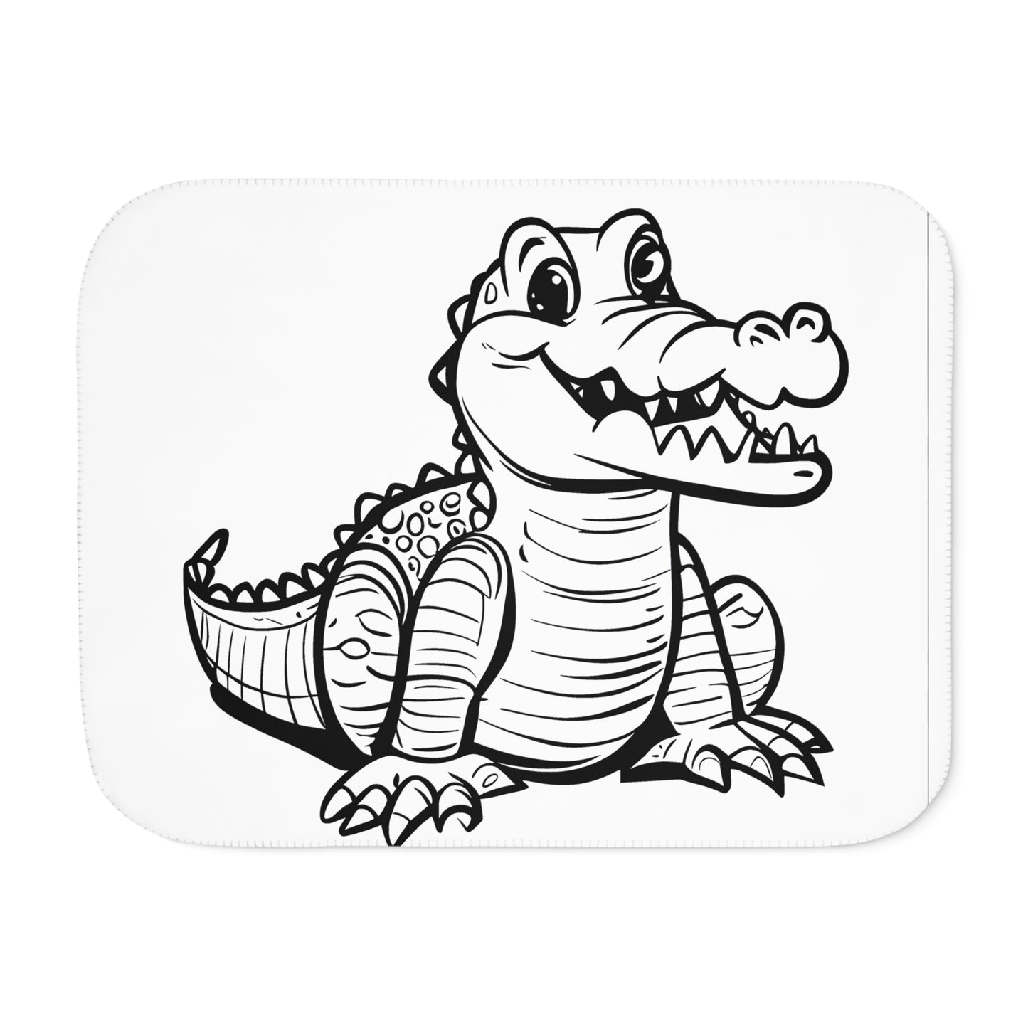 Blanket Coloring Kit with 10 Fabric Markers - Crocodile