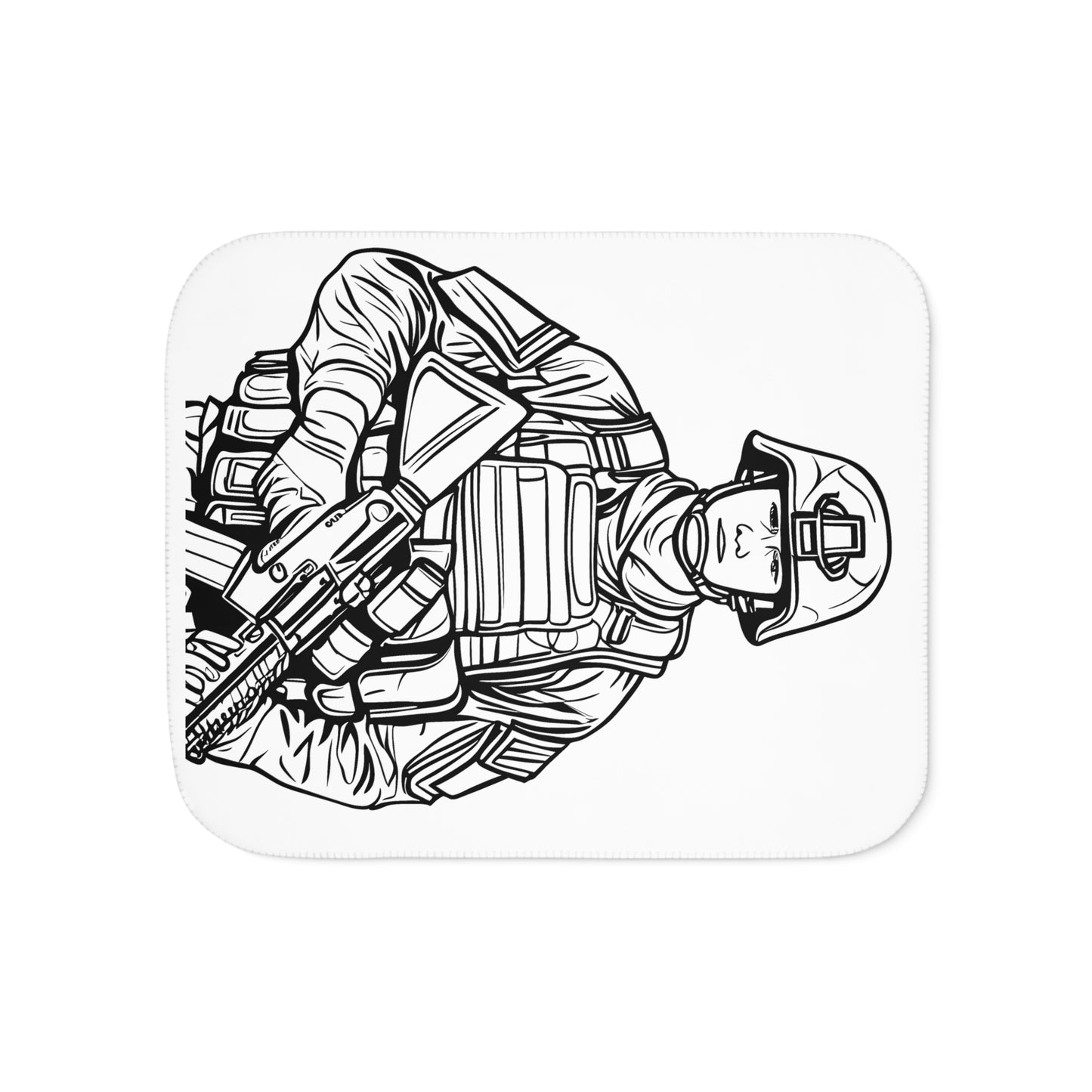 Blanket Coloring Kit with 10 Fabric Markers - Soldier