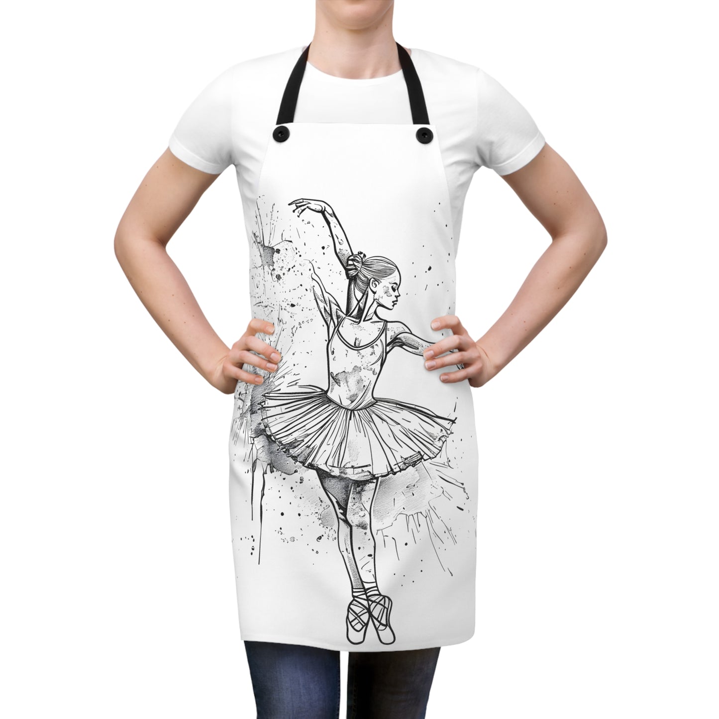 Apron Coloring Kit with 10 Fabric Markers - Ballet