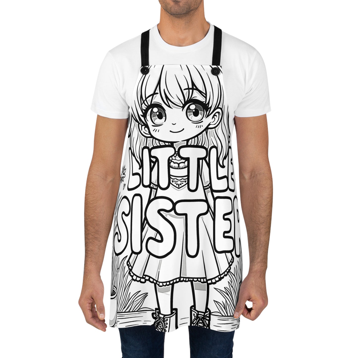 Apron Coloring Kit with 10 Fabric Markers - Sister