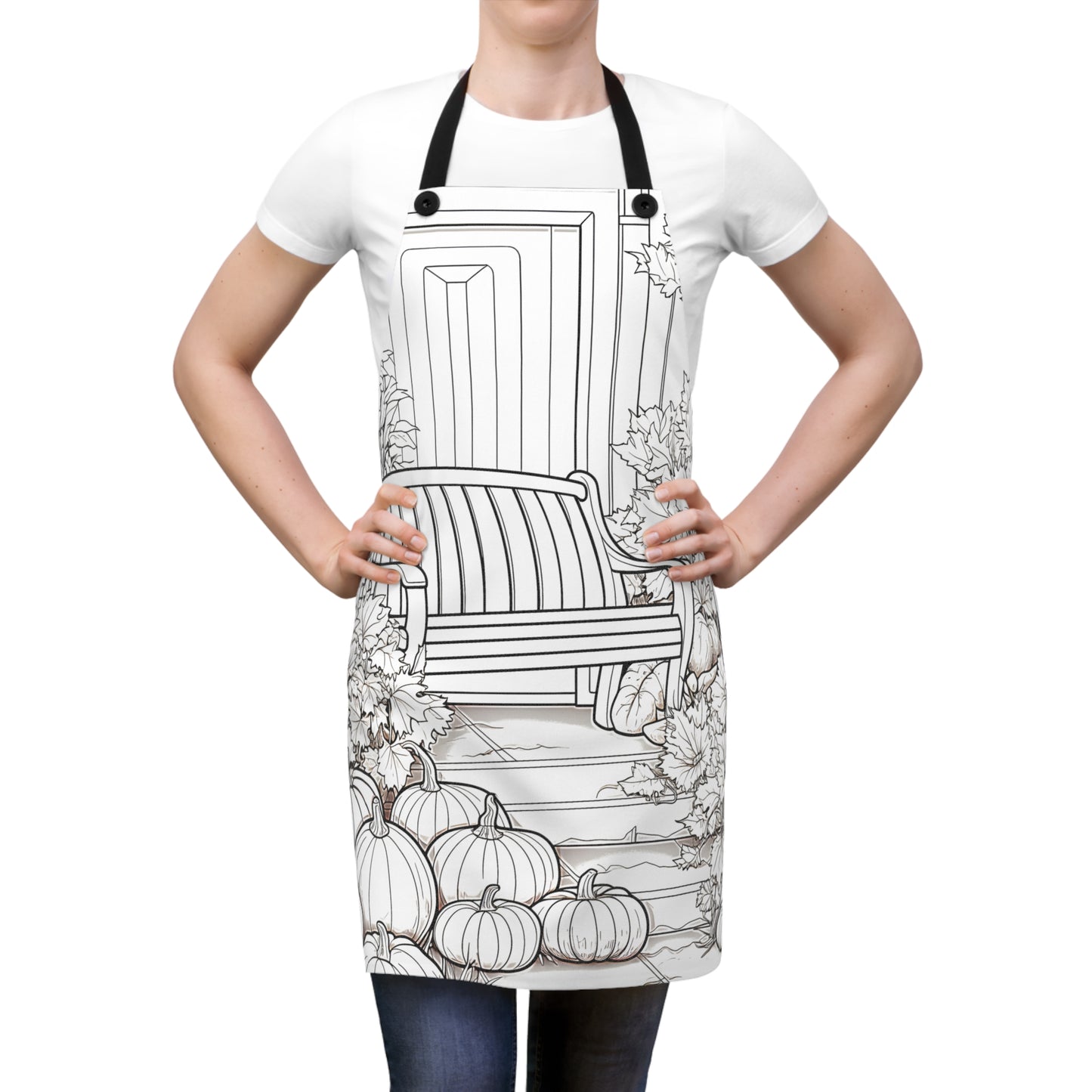 Apron Coloring Kit with 10 Fabric Markers - Autumn