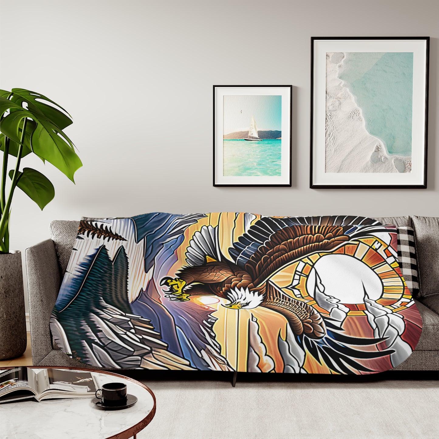 Blanket Colorful Graphic Design - Eagle