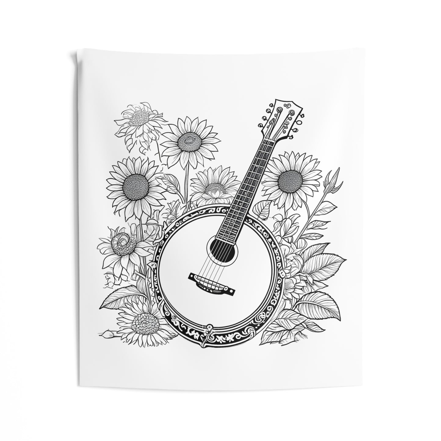 Indoor Wall Tapestries Coloring Kit with 10 Fabric Markers - Banjo