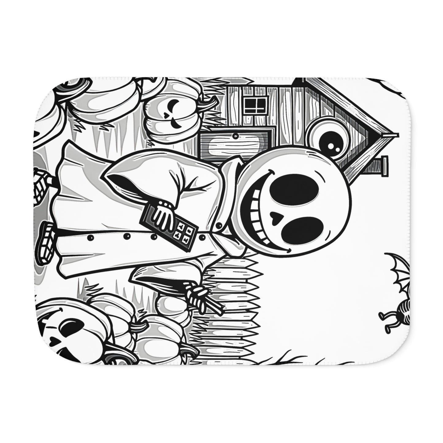 Blanket Coloring Kit with 10 Fabric Markers - Spooky