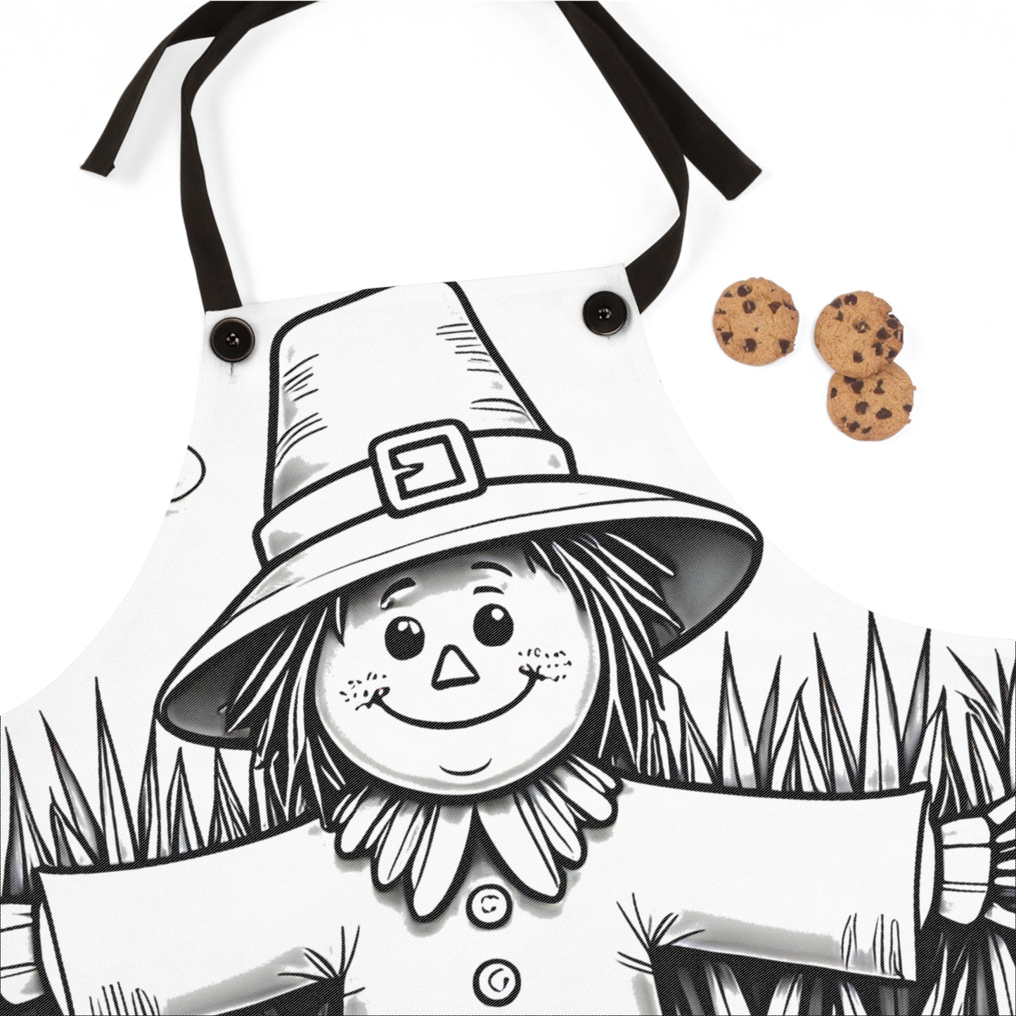 Apron Coloring Kit with 10 Fabric Markers - Thanksgiving