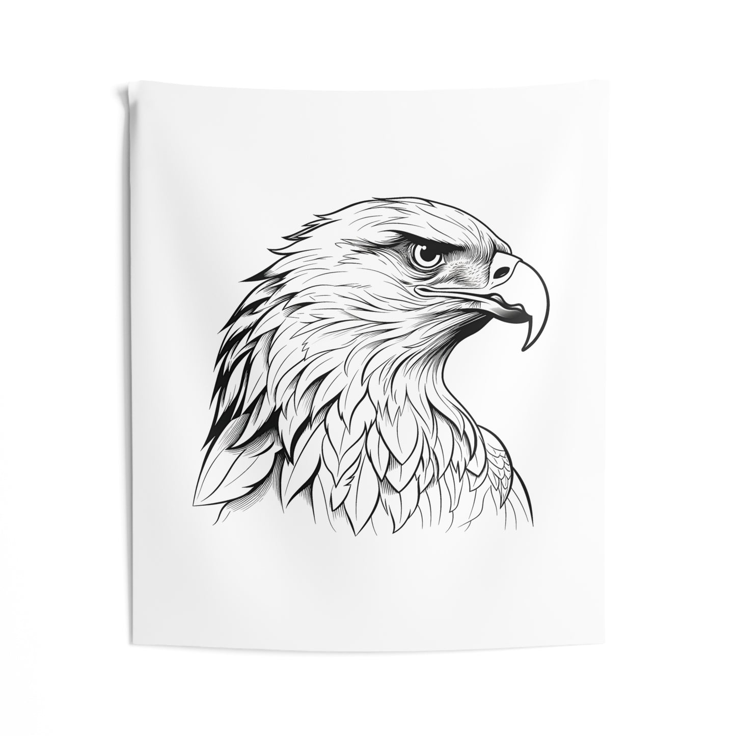 Indoor Wall Tapestries Coloring Kit with 10 Fabric Markers - Eagle