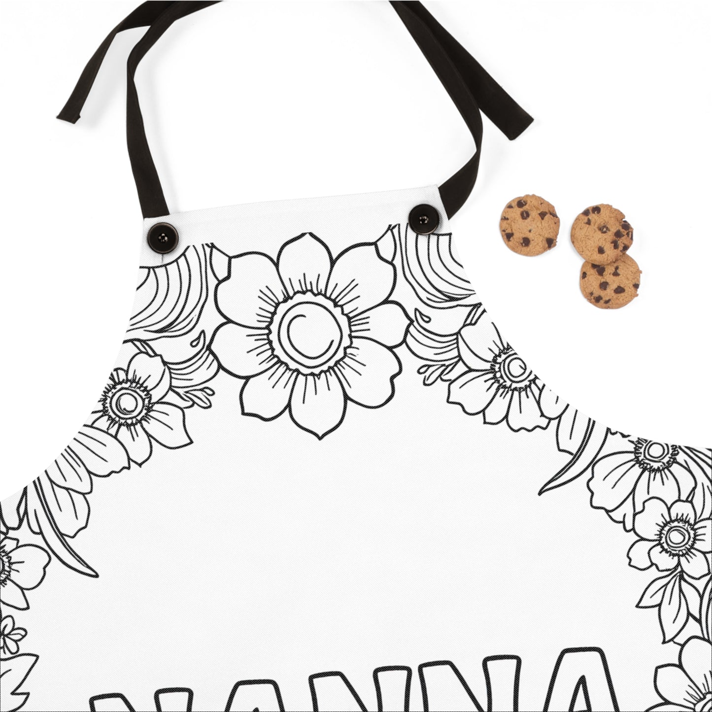 Apron Coloring Kit with 10 Fabric Markers - Grandma