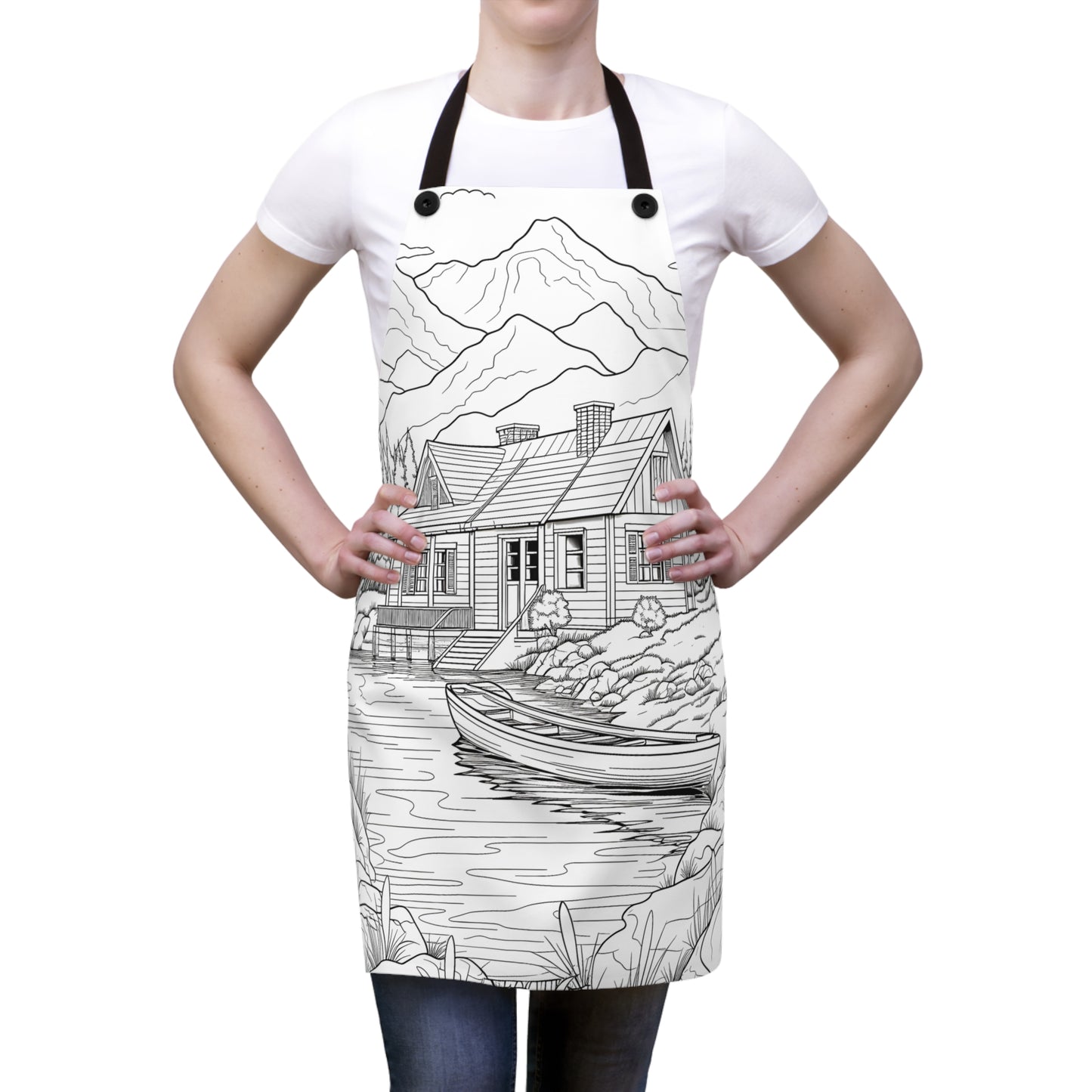 Apron Coloring Kit with 10 Fabric Markers - Mountain House