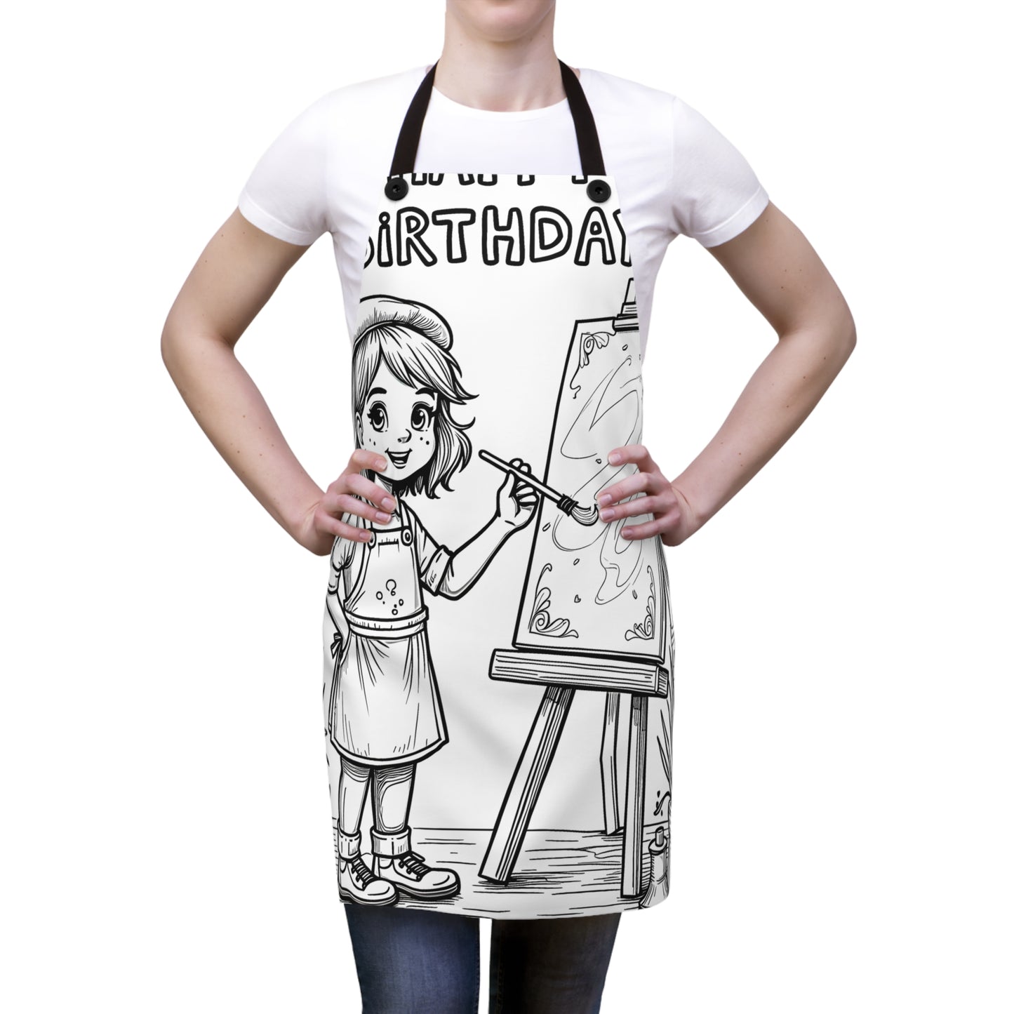 Apron Coloring Kit with 10 Fabric Markers - Painting Party