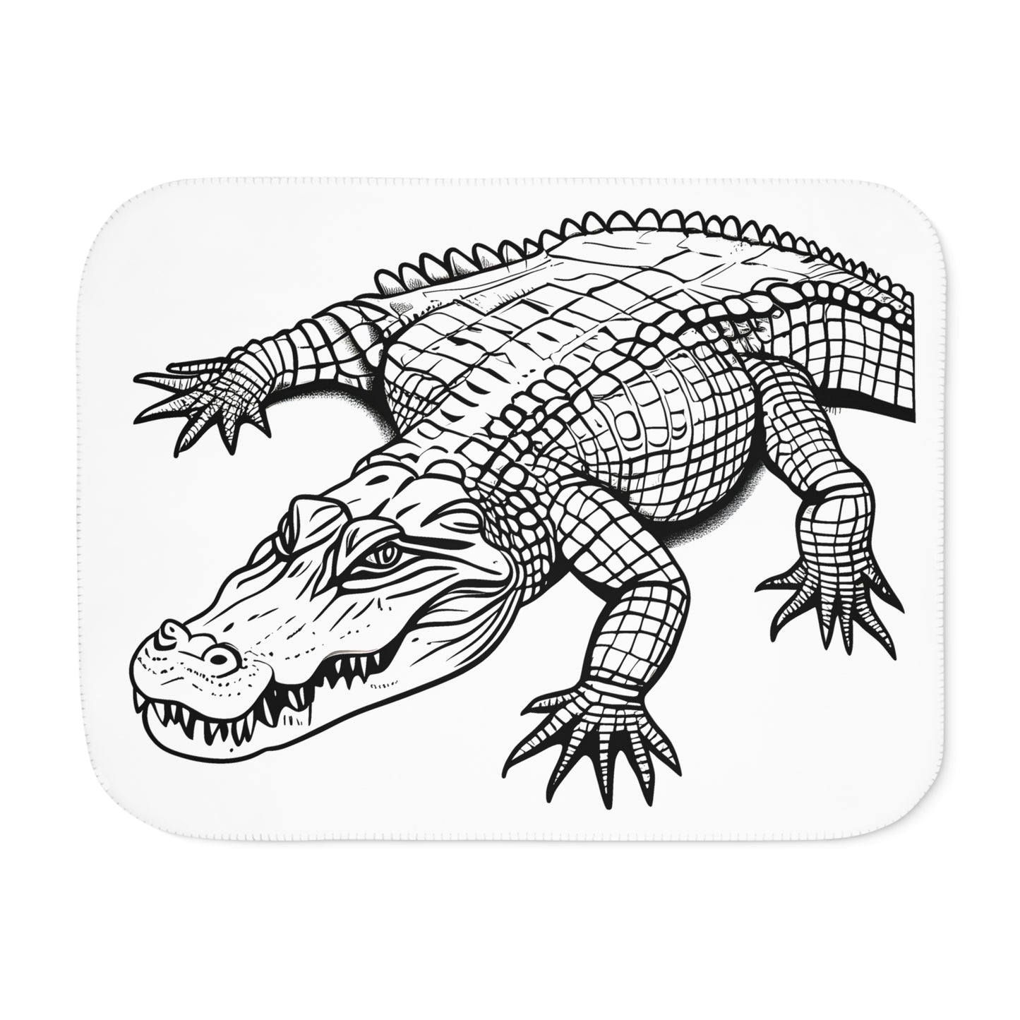 Blanket Coloring Kit with 10 Fabric Markers - Crocodile