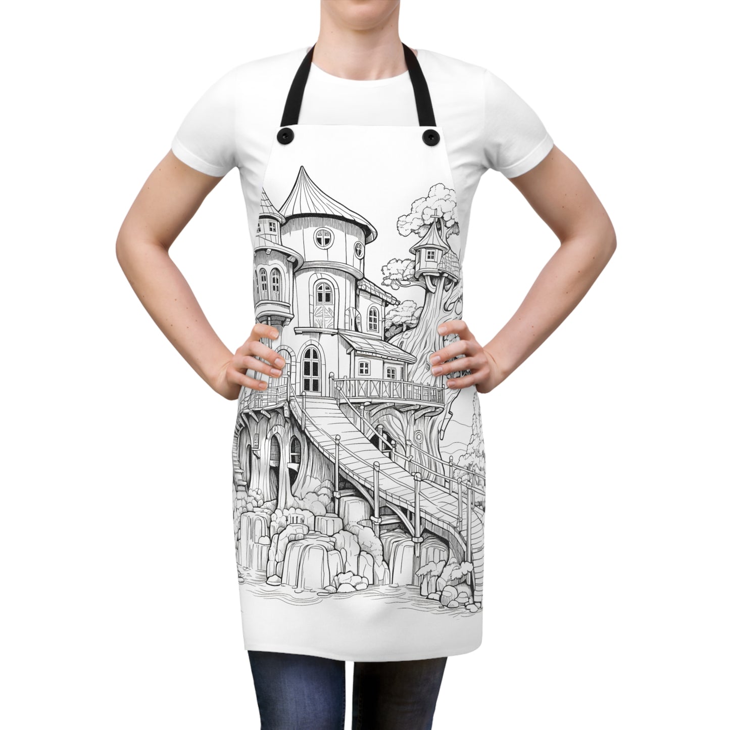 Apron Coloring Kit with 10 Fabric Markers - Treehouse