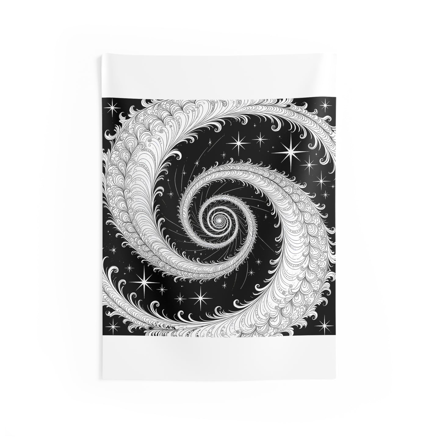 Indoor Wall Tapestries Coloring Kit with 10 Fabric Markers - Spiral Design