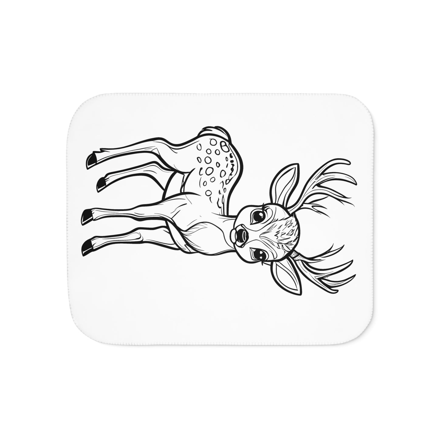 Blanket Coloring Kit with 10 Fabric Markers - Deer