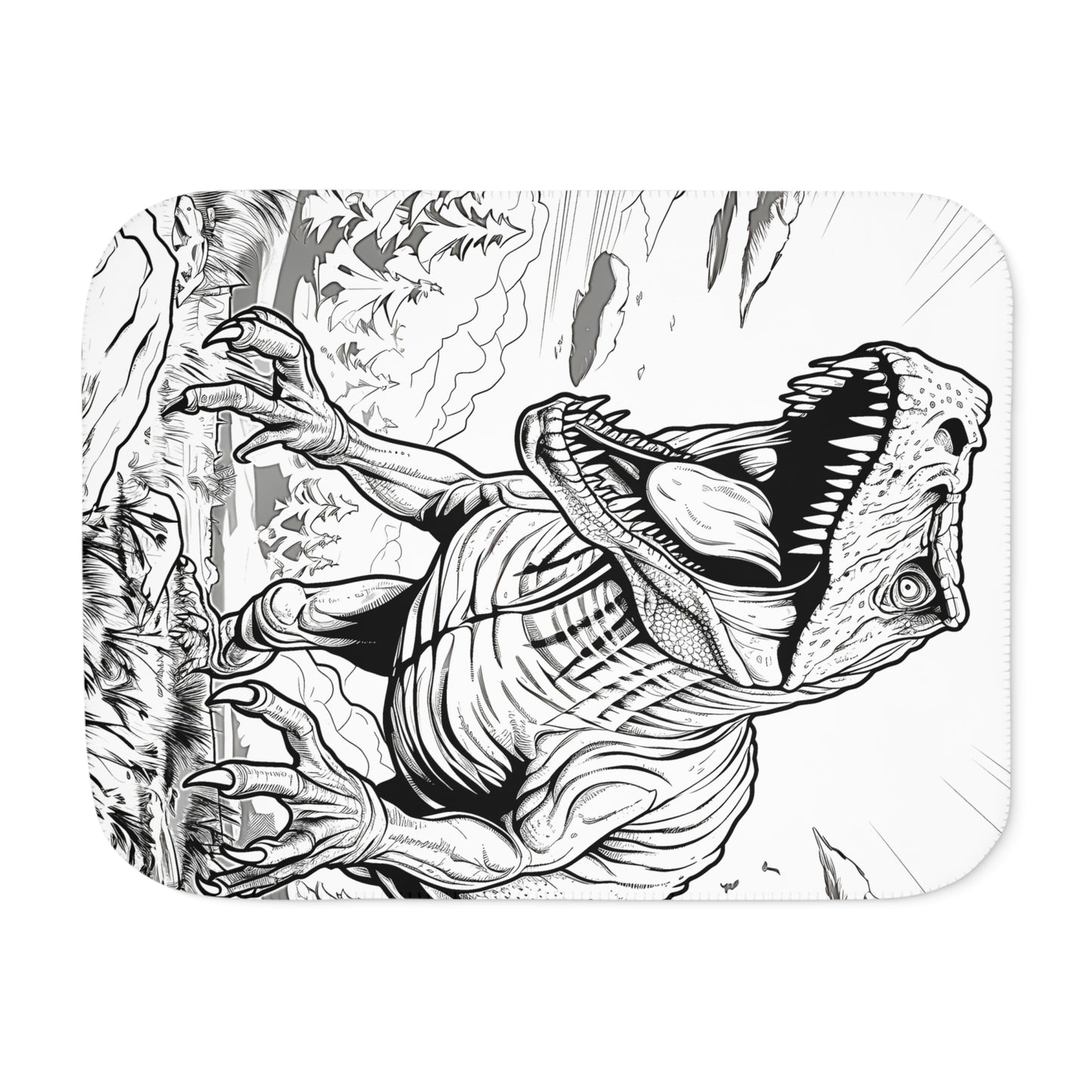 Blanket Coloring Kit with 10 Fabric Markers - Tyrannosaurus Rex