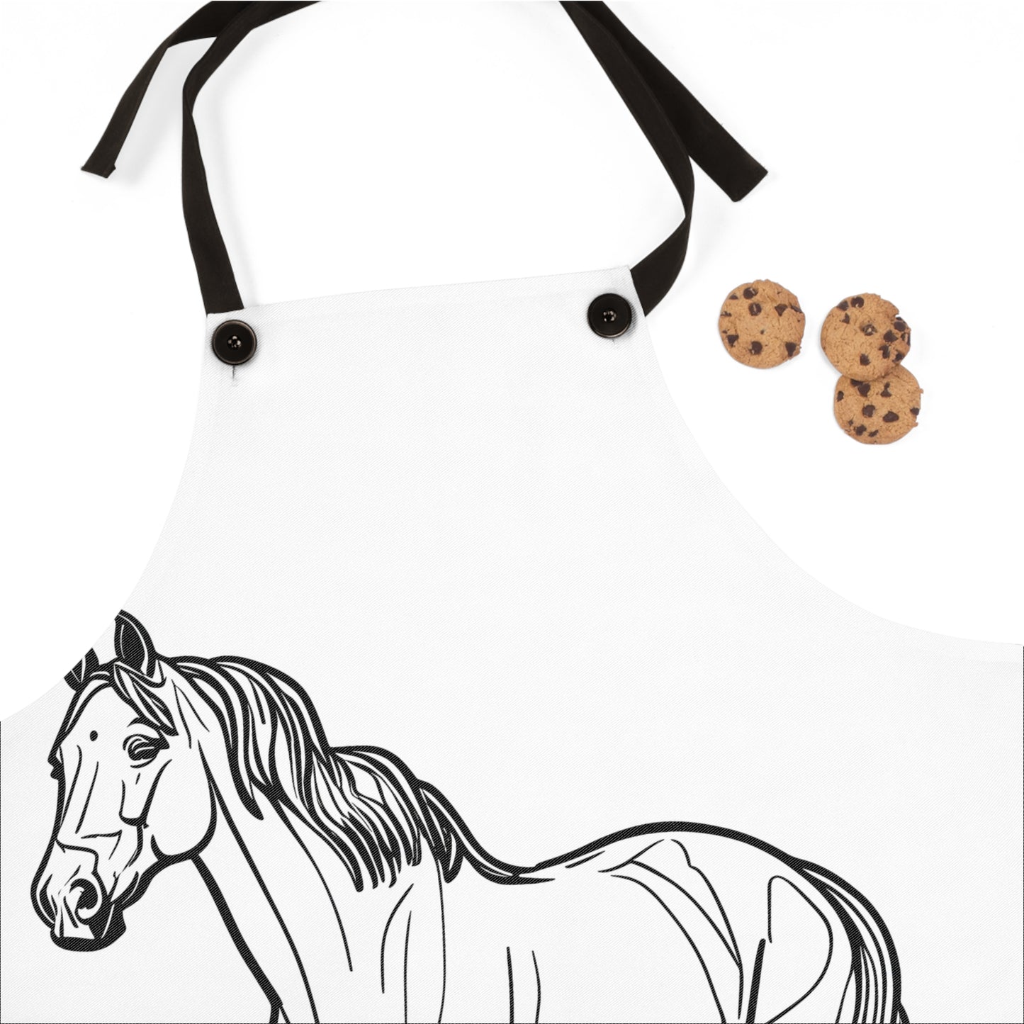 Apron Coloring Kit with 10 Fabric Markers - Standing Horse