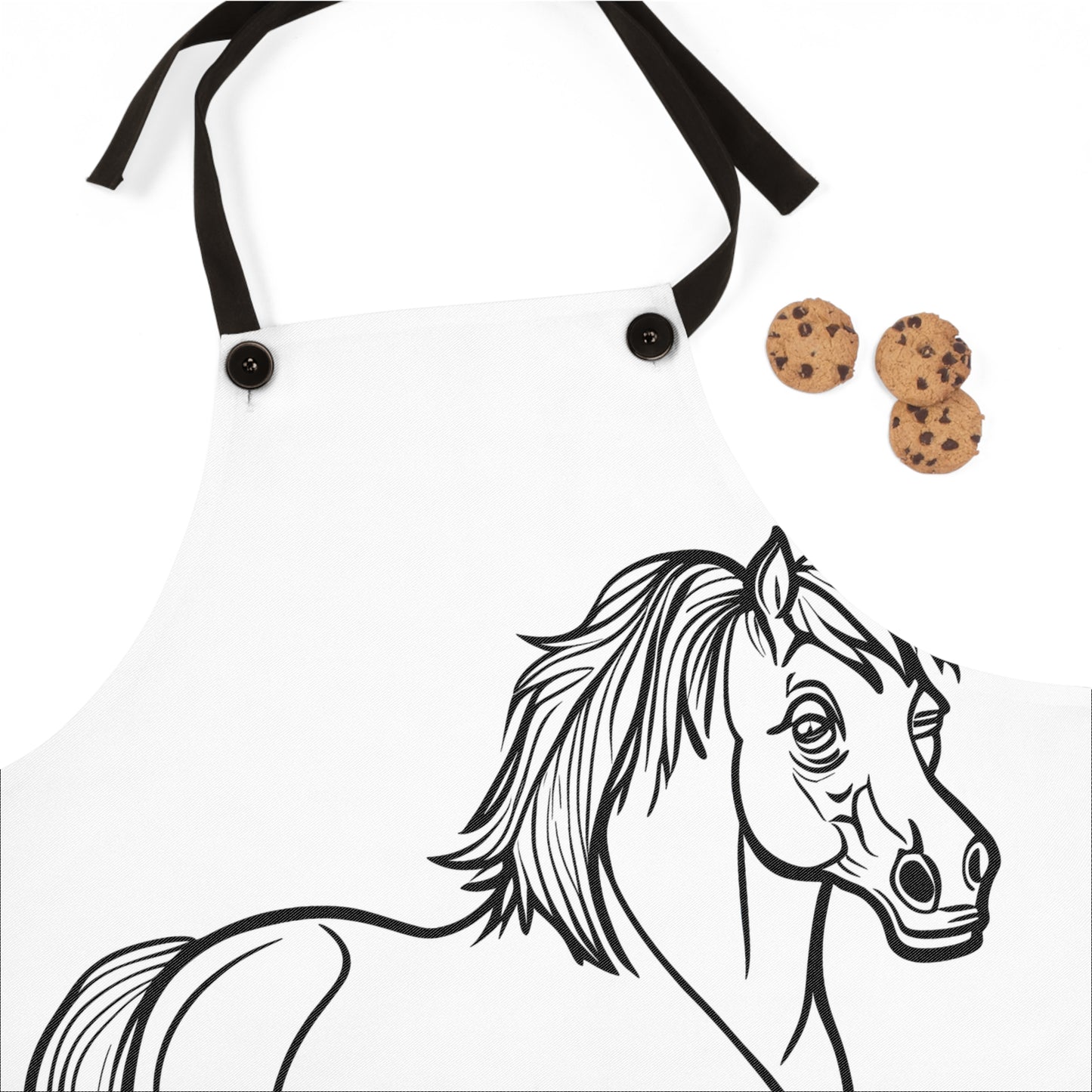 Apron Coloring Kit with 10 Fabric Markers - Standing Horse