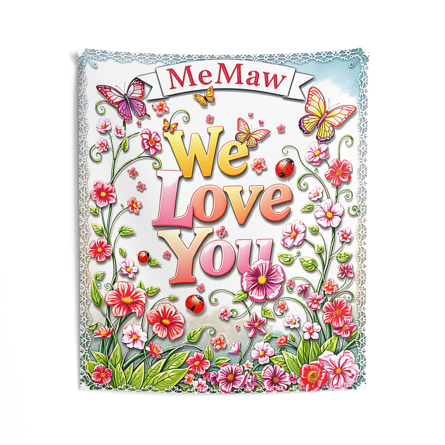 Indoor Wall Tapestries Colorful Graphic Design - Family Love