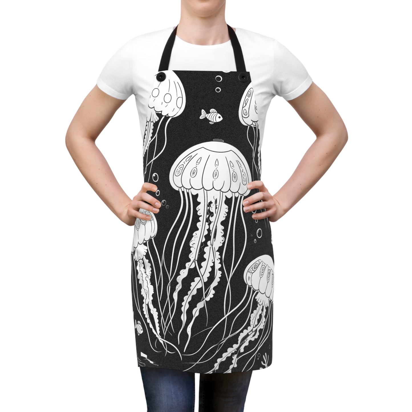 Apron Coloring Kit with 10 Fabric Markers - Jellyfish