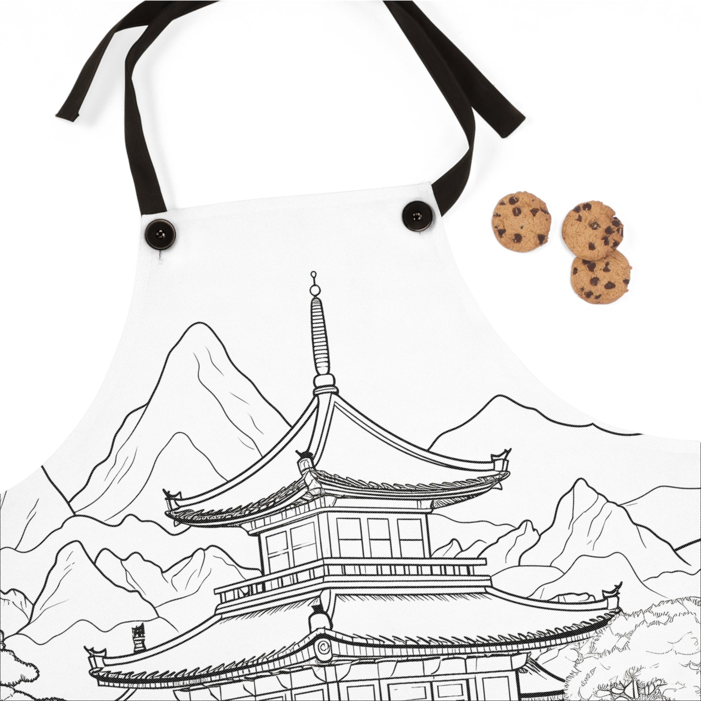 Apron Coloring Kit with 10 Fabric Markers - Pagoda