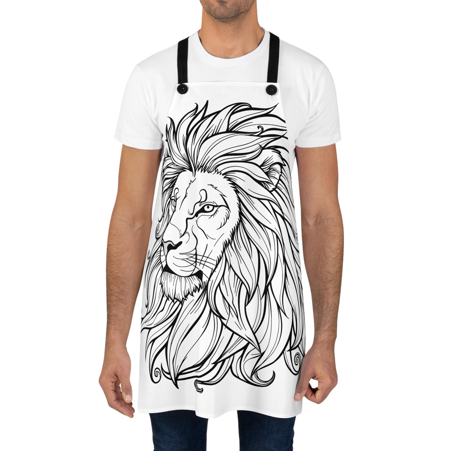 Apron Coloring Kit with 10 Fabric Markers - Lion