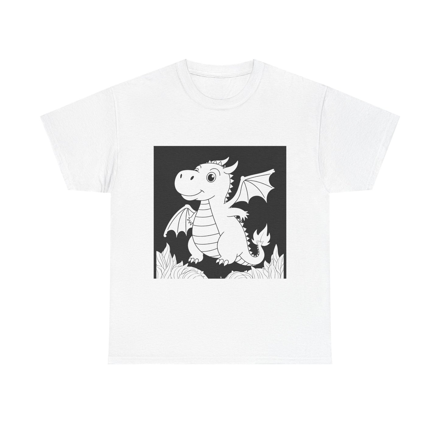 Unisex T-shirt Coloring Kit with 10 Fabric Markers - Cute Dragon